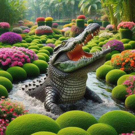 Krokodil im Stadtpark