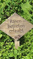 Rasen betreten erlaubt